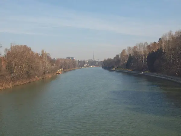 Görünüm Nehir Torino Talya — Stok fotoğraf