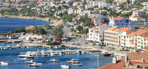 Μεσογειακή Πόλη Δίπλα Στη Θάλασσα Κροατία Σένι — Φωτογραφία Αρχείου