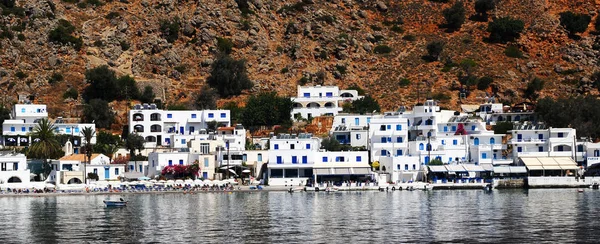 Het Vissersdorp Loutro Kreta — Stockfoto