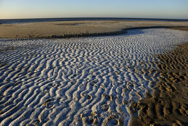 Fale Piaskowe Plaży Westerland Sylt Schleswig Holstein Niemcy — Zdjęcie stockowe