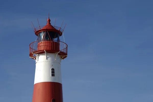 Farol Lista Leste Cotovelos Silva Schleswig Holstein Alemanha — Fotografia de Stock