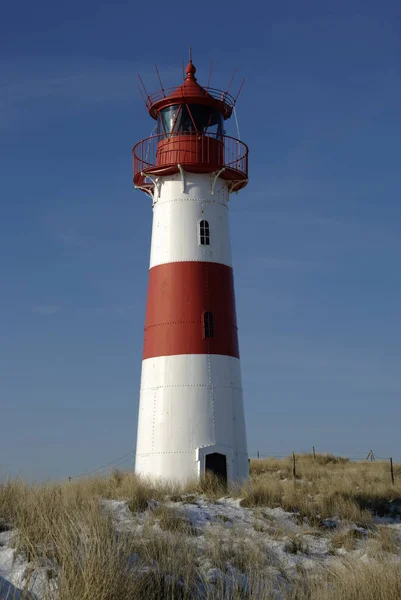 Lighthouse List East Elbows Sylt Schleswig Holstein Germany — Foto de Stock