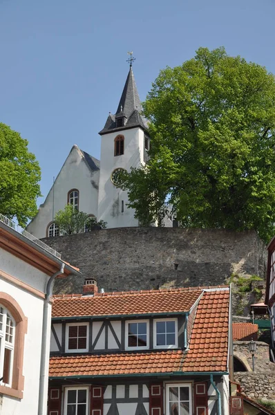 Naturskön Över Kyrka Och Arkitektur Detaljer — Stockfoto