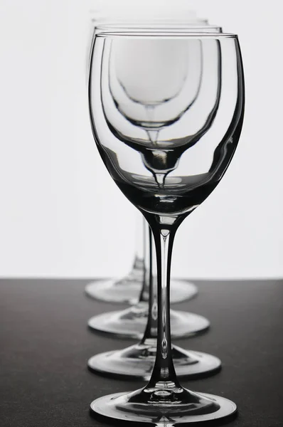 Óculos Vinho Grandes Decantador — Fotografia de Stock