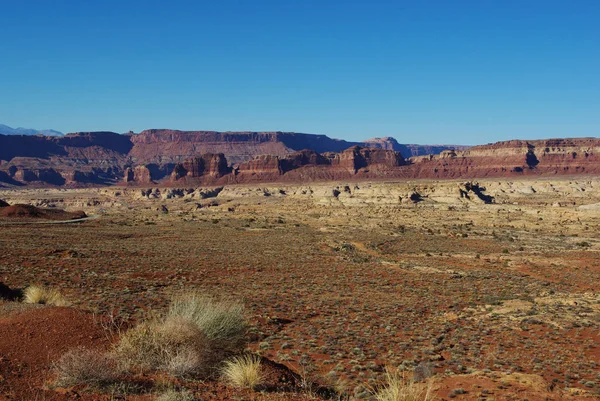 Desert Red Rocks Highway Utah — Stock Photo, Image