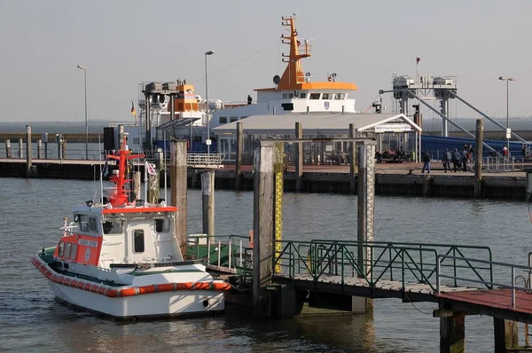 Langeoog Kikötője — Stock Fotó