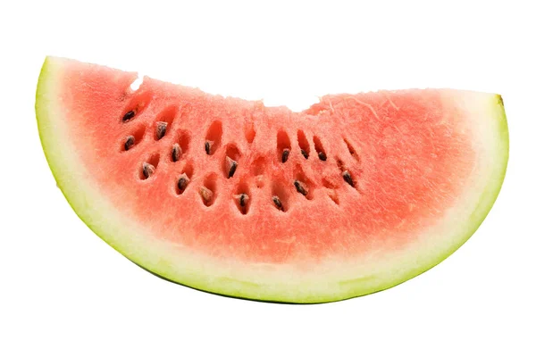 Fresh Watermelon Slice Isolated White Background — Stock Photo, Image