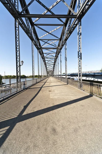 Süderelbbrücke Für Fußgänger Und Radfahrer — Stockfoto