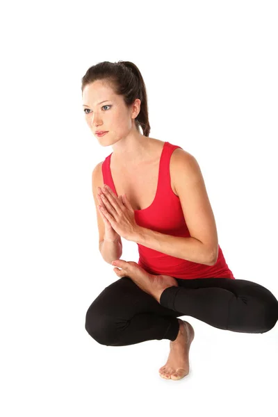 Retrato Mujer Yoga — Foto de Stock