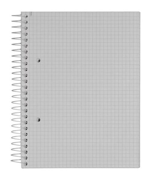 Sebuah Notepad Ada Latar Belakang Putih — Stok Foto