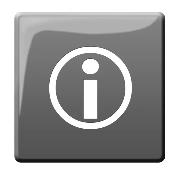 Internet Info Button Illustration Information — Stock Photo, Image