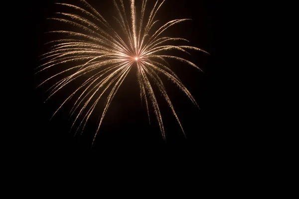 Happy New Year Fireworks Sky — Stock Photo, Image