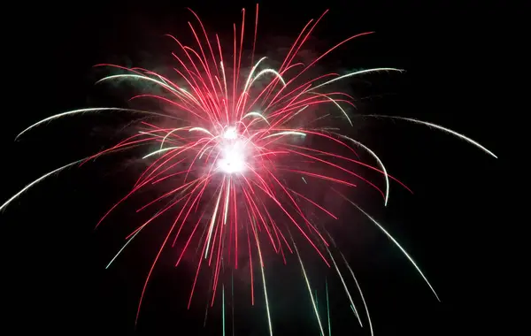 Explosión Fuegos Artificiales Chispas Brillantes —  Fotos de Stock