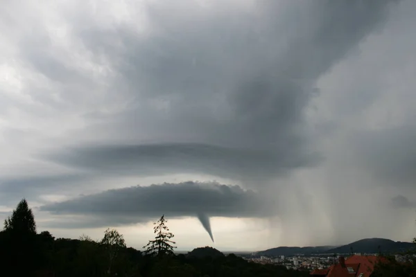 Tornado Hurrikan Himmel Naturkatastrophe — Stockfoto