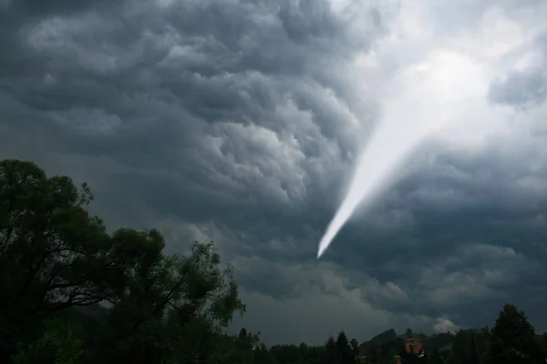 Klimatförändringar Tornadoorkan Himlen Naturkatastrofer — Stockfoto