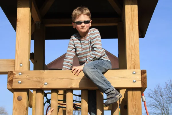 Farbenfroher Spielplatz Für Kinder — Stockfoto