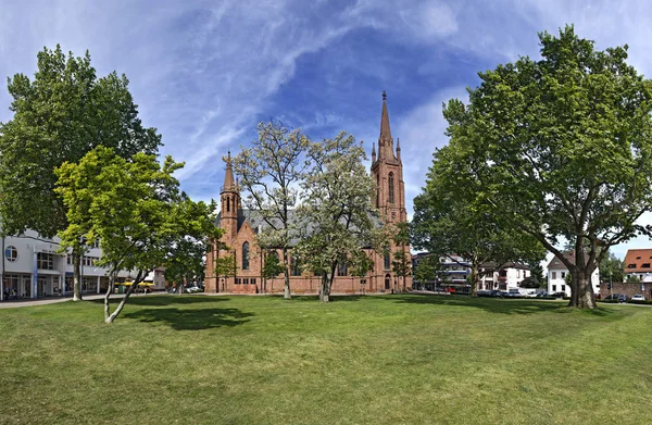 Vue Panoramique Cathédrale Lampertheim — Photo