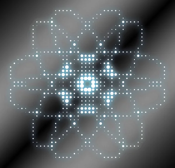 Abstract Atoom Molecuul Symbool Grafisch Medisch Radiologisch Symbool — Stockfoto