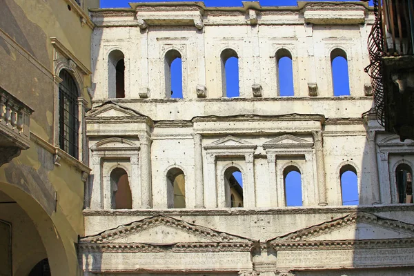 Porta Dei Borsari Verona Porta Della Città Romana Costruita Nel — Foto Stock