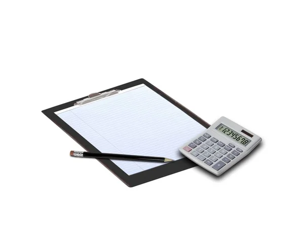 Note Pad Calulator — Stock Photo, Image