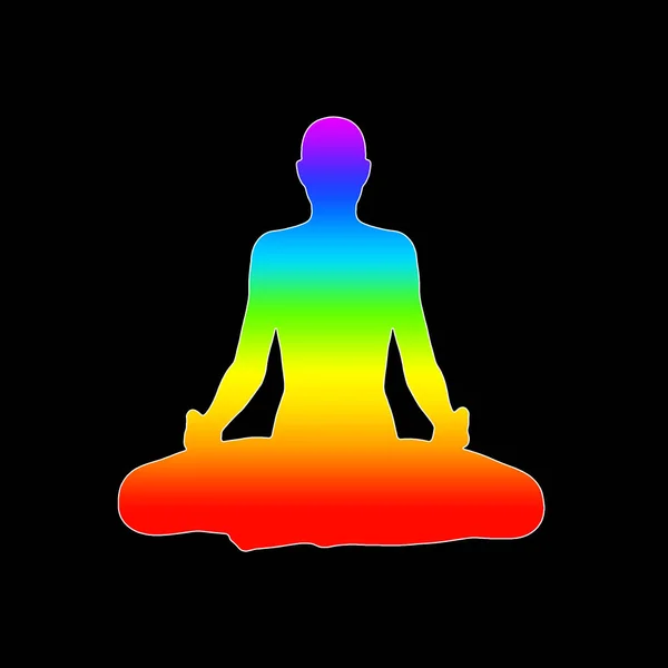 Chakra Body Color Flow — 스톡 사진