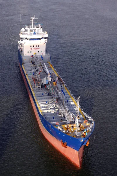 Kiel Kanalı Ndaki Tanker Almanya — Stok fotoğraf
