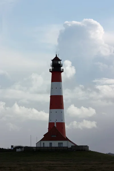 Lighthouse Westerhever North Coast — Stock Photo, Image