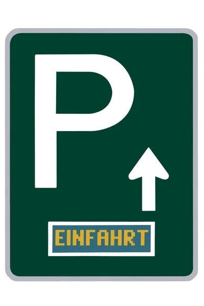 Illustration Parking Garage Sign — Stock Photo, Image
