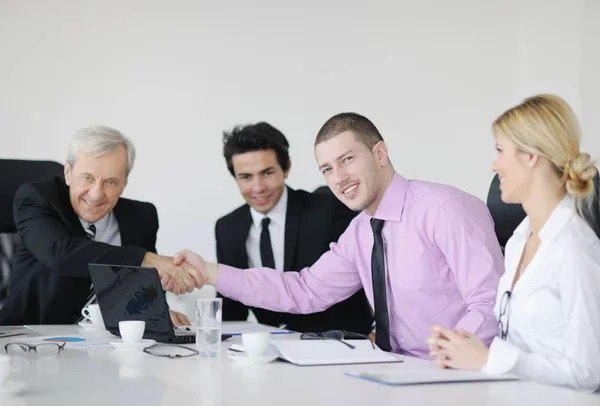 Business People Team Meeting Light Modern Office Environment — Stock Photo, Image