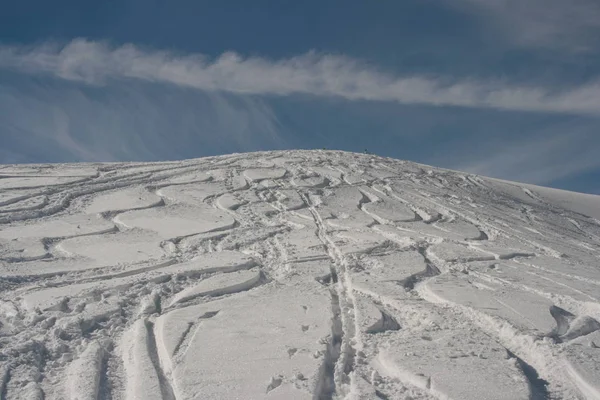 Skibanen Sneeuw — Stockfoto