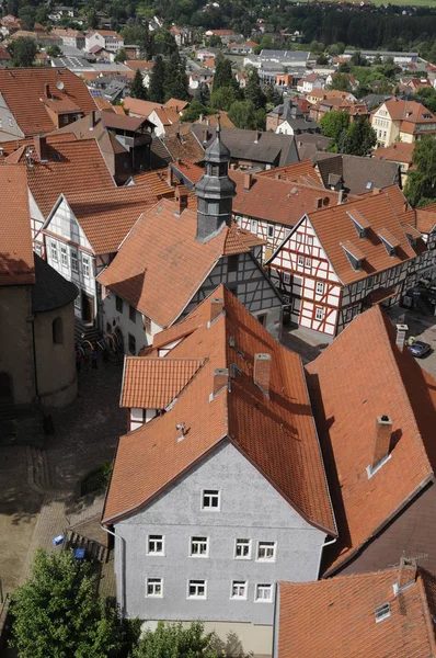 Slot Vogelsberg Hesse Old Town Perceptive House Houses Town Location —  Fotos de Stock