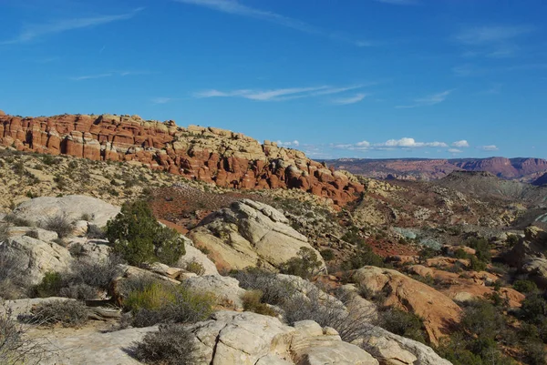 Formazioni Rocciose Vista Archi Parco Nazionale Utah — Foto Stock