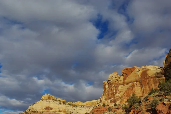 Utah Kayalar Güzel Gökyüzü — Stok fotoğraf