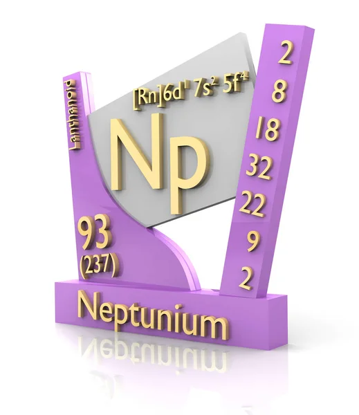 Neptunium Bilden Periodensystem Der Elemente Made — Stockfoto