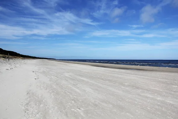 Vista Panoramica Sulla Spiaggia Del Mar Baltico — Foto Stock