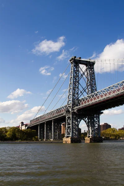Манхэттенский Мост Нью Йорк Сша — стоковое фото