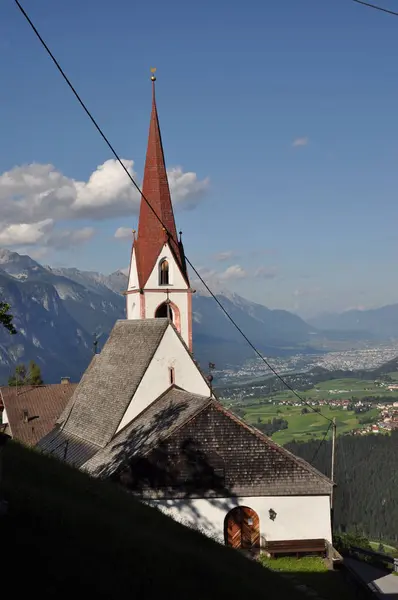 Kirche Quirin Sellrain — Stockfoto