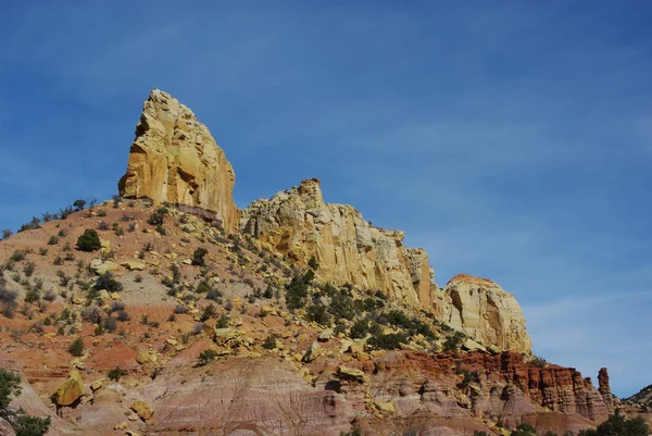 Çok Renkli Kumtaşı Kayalar Duvarlar Utah — Stok fotoğraf
