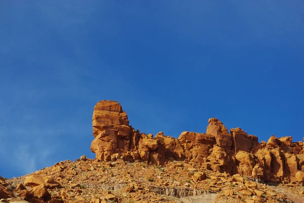 Schöne Orangefarbene Felsformation Unter Blauem Himmel Utah — Stockfoto