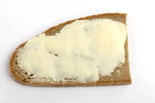 Slice Farmhouse Bread Butter — Stock Photo, Image