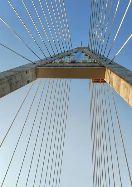 Megyeri Puente Hungary Casi Steven Colbert Puente — Foto de Stock