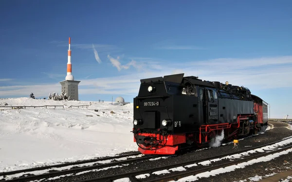 Ferrovia Bitola Estreita Harz Deixa Brocken — Fotografia de Stock