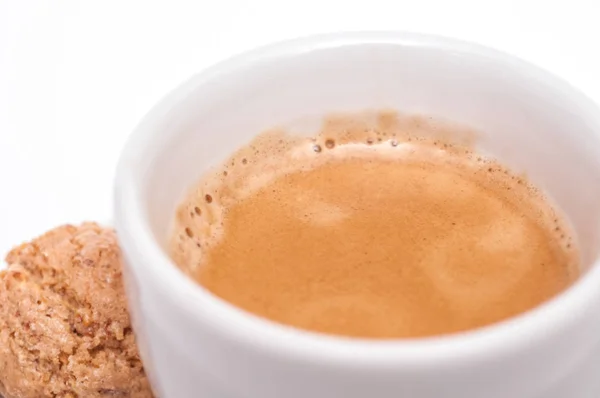Nahaufnahme Einer Tasse Mit Einem Café Espresso — Stockfoto