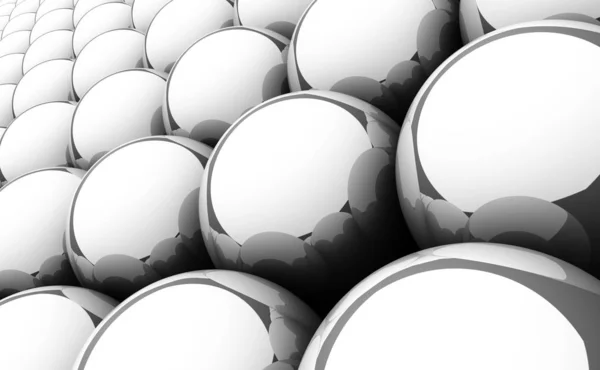 Silver Reflection Balls Background — Stock Photo, Image