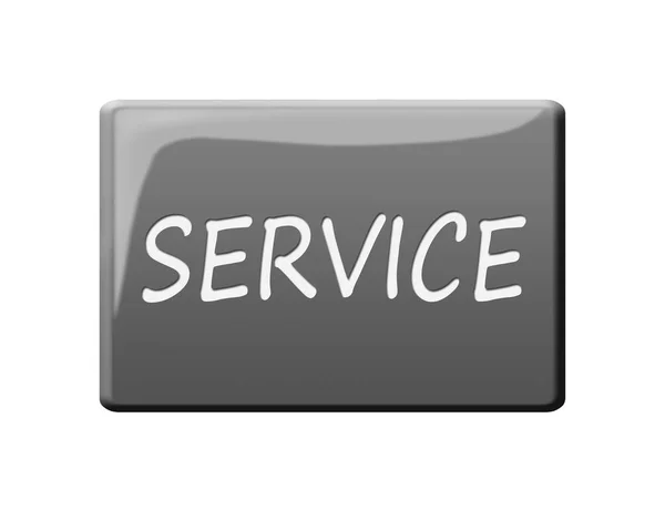 Web Service Naciśnij Przycisk — Zdjęcie stockowe