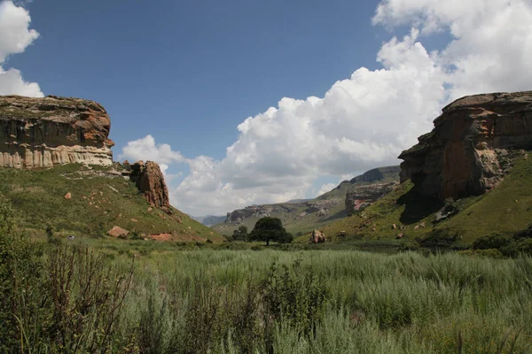 Nationaal Park Golden Gate Highlands Stockfoto