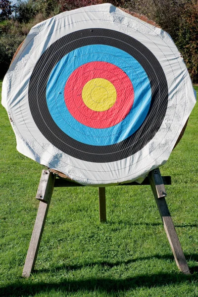 target for archery on lawn
