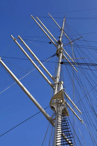 Mast Van Een Zeilschip — Stockfoto