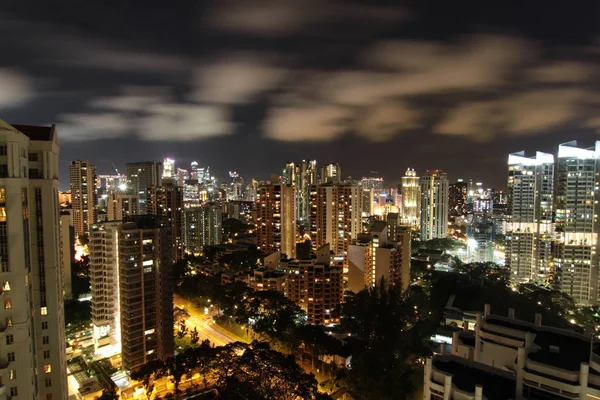 Vista Panorâmica Majestosa Cidade Urbana — Fotografia de Stock