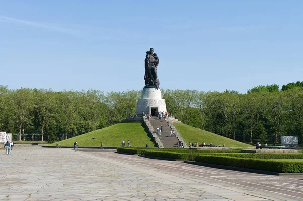 Szovjet Háborús Emlékmű Treptower Park — Stock Fotó